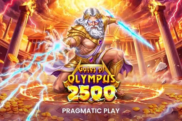 Gates of Olympus 2500 game artwork featuring Zeus
